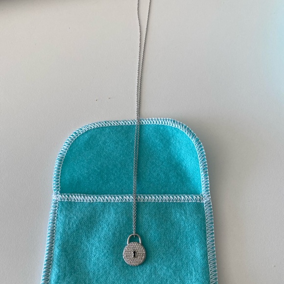 Tiffany & Co. “Tiffany Locks” Diamond Pendant PLT - Picture 2 of 2